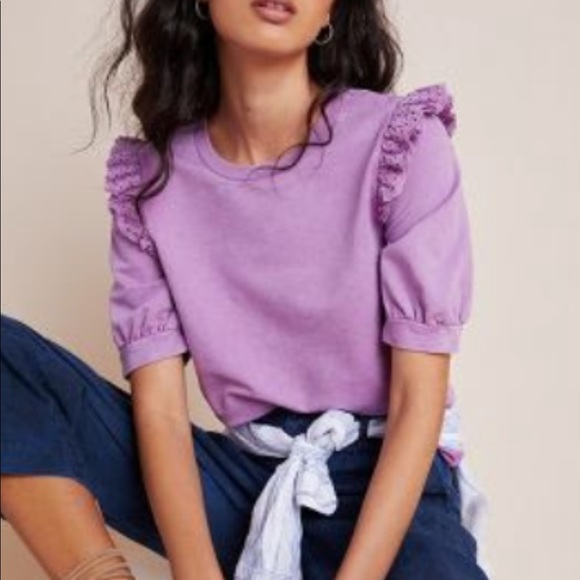 eri + ali shirt sleeve terry top - Picture 5 of 6